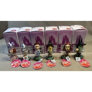 Westland Giftware Wizard of Oz‎ Mini Bobblehead Set of 6 Excellent Condition